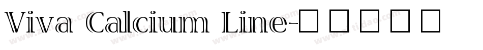 Viva Calcium Line字体转换